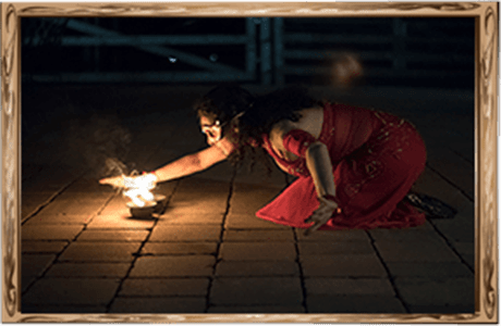 Natalie Tabiah - Belly dance with fire
